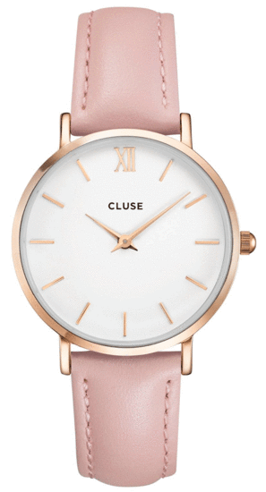 CLUSE MINUIT ROSE GOLD WHITE/PINK CL30001