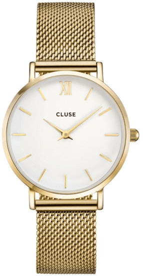 CLUSE MINUIT MESH GOLD/WHITE CL30010