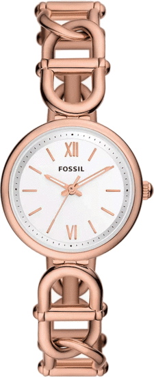 FOSSIL Carlie Three-Hand Rose Gold-Tone Stainless Steel Watch ES5273