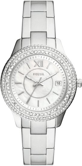 FOSSIL Stella Three-Hand Date Stainless Steel Watch ES5130