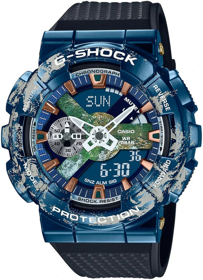 CASIO G-SHOCK CLASSIC 110-SERIE GM-110EARTH-1AER PLANET EARTH LIMITED EDITION