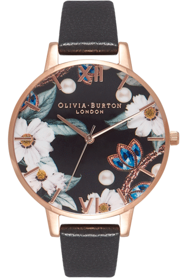 OLIVIA BURTON Bejewelled Rose Gold Watch OB16BF04