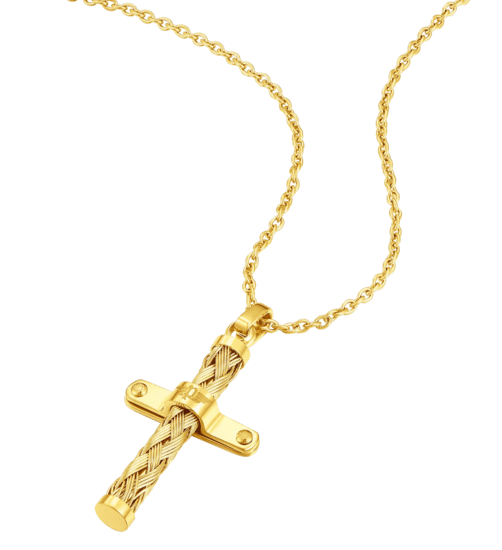 Crossed Necklace Police For Men PEAGN0032401