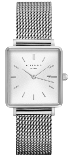 ROSEFIELD The Boxy White Sunray Silver QWSS-Q02