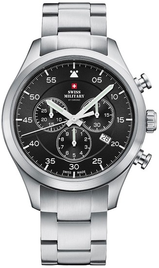 SWISS MILITARY BY CHRONO Swiss Made Pilot Chronograph Watch SM34076.01