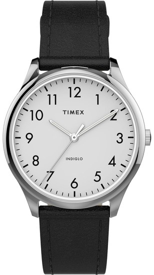 TIMEX Modern Easy Reader 32mm Leather Strap Watch TW2T72100