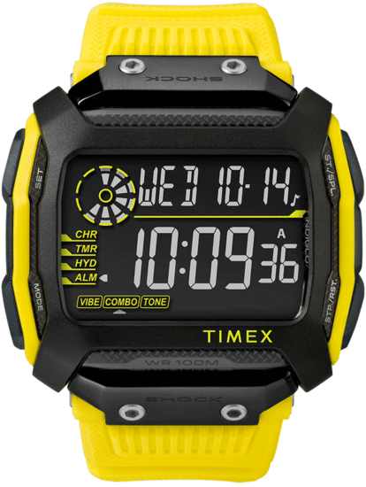TIMEX Command Shock 54mm Resin Strap Watch TW5M18500