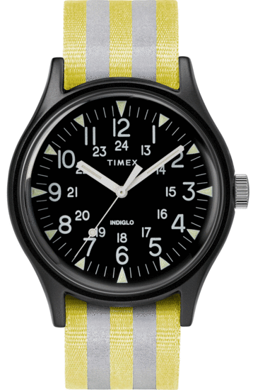 TIMEX MK1 Aluminum 40mm Reflective Fabric Watch TW2R81000