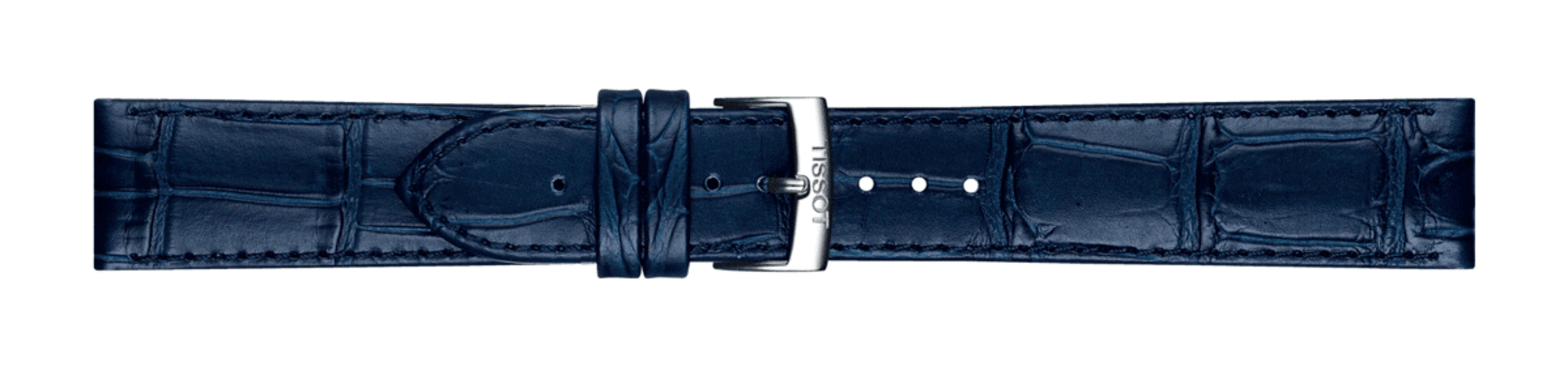 TISSOT T852.041.534  OFFICIAL BLUE LEATHER STRAP LUGS 20 MM
