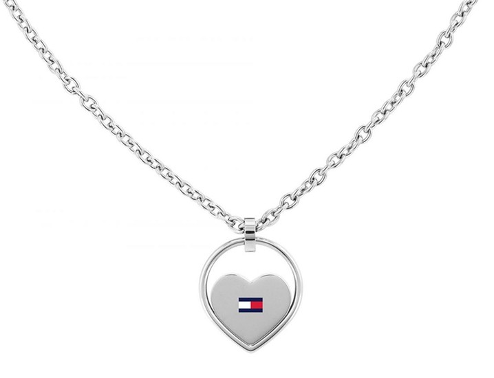 TOMMY HILFIGER STAINLESS STEEL HEART NECKLACE 2780551