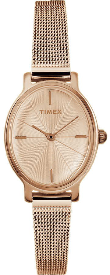TIMEX Milano Oval 24mm Mesh Band Watch TW2R94300