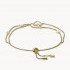 FOSSIL  Heart Duo Gold-Tone Stainless Steel Bracelet JF03216710
