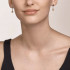 Coeur de Lion Earrings Ball Gemstones & Crystal Pearls grey-rose gold 5049/21-1226