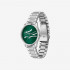 Lacoste Ladycroc 3 Hands Watch - Green With Stainless Steel Bracelet 2001190