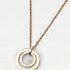 TOMMY HILFIGER TRIPLE-TONE ROSE GOLD-PLATED LOOP NECKLACE 2780537