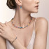 COEUR DE LION Bracelet GeoCUBE® colour couple haematite multicolour spring-silver 5022/30-1527