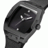 GUESS BLACK CASE BLACK GENUINE LEATHER/SILICONE WATCH GW0386G1
