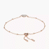 Fossil Sadie Flutter Hearts Rose Gold-Tone Stainless Steel Chain Bracelet JF03647791