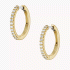 Fossil All Stacked Up Gold-Tone Brass Glitz Hoop Earrings JA7215710